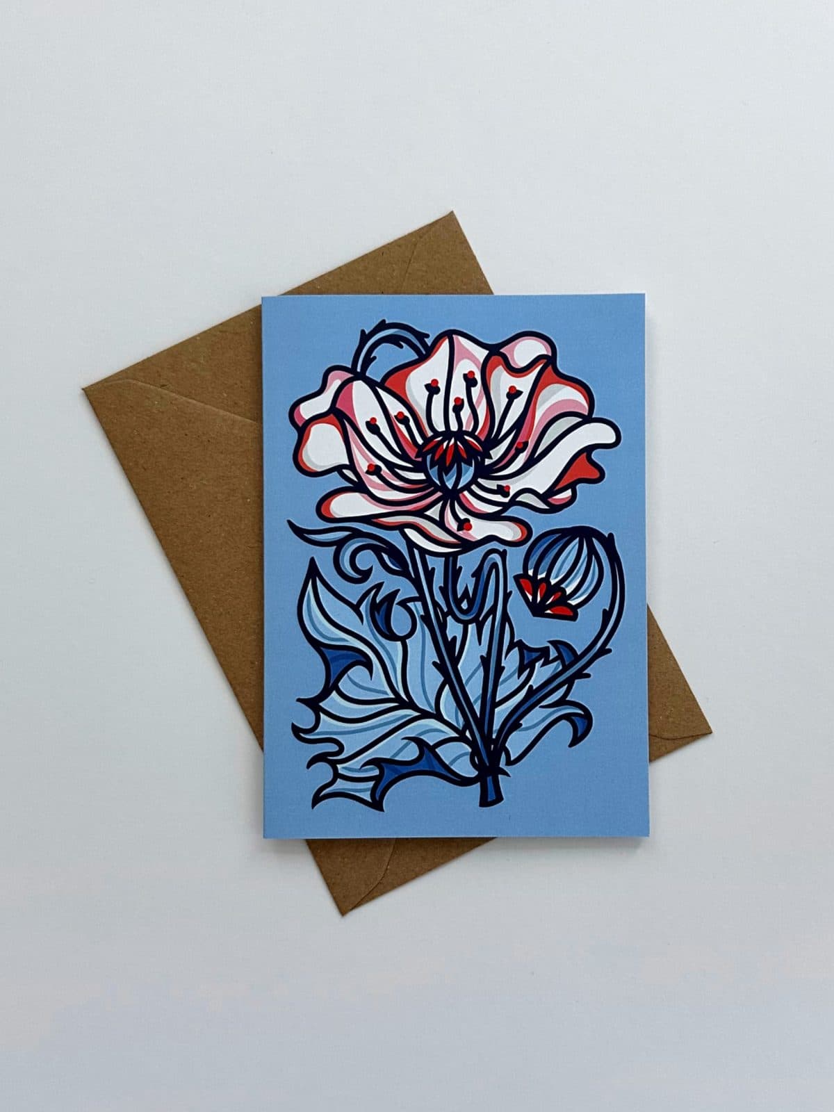 Flower Card - Poppy