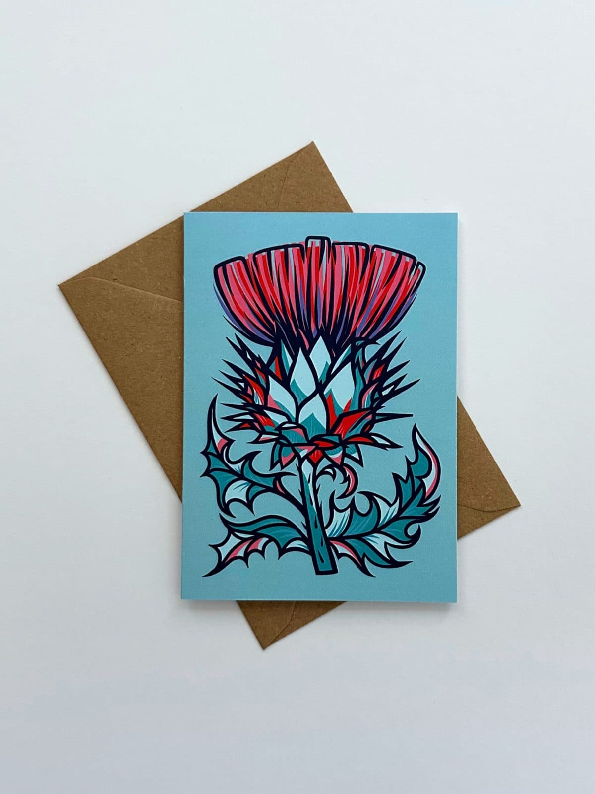 Flower Card - Thistle
